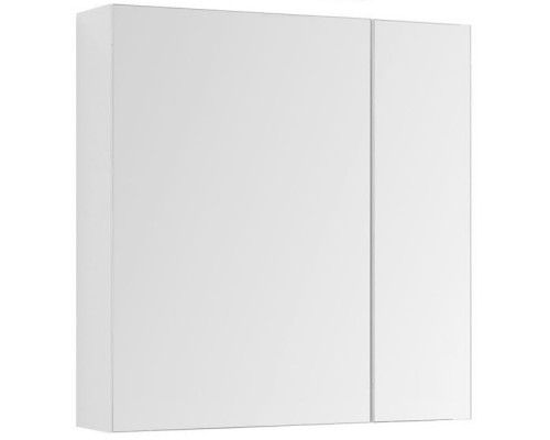 Зеркальный шкаф 85x87,3 см белый глянец L Aquanet Йорк 00202089