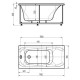 Акриловая ванна 170x70 см Aquatek Альфа ALF170-0000038