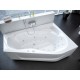 Акриловая гидромассажная ванна 170x95 см правая пневматическое управление стандартные форсунки Aquatek Медея