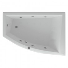 Акриловая гидромассажная ванна 180x125 см правая пневматическое управление премиум форсунки Aquatek Оракул