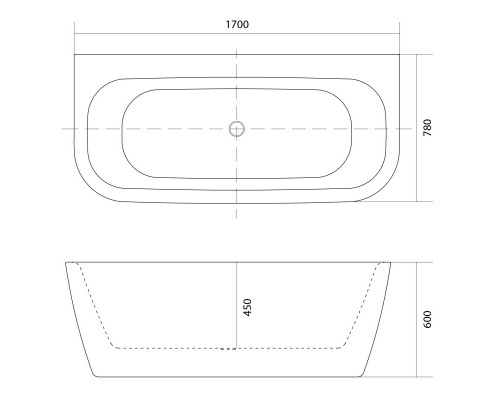 Акриловая ванна 170x78 см Aquatek Алтея AQ-123778