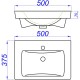 Раковина 50х37,5 см Aqwella Мини 195032