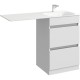 Комплект мебели белый глянец 115 см Aqwella Forma FOR01052 + FOR.11.04.D-R + SM0210