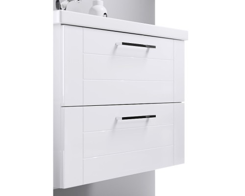 Комплект мебели белый глянец 60,5 см Aqwella Manchester MAN01062 + 4640021060773 + MC.04.06