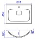 Раковина 61,5х45 см Aqwella 5 Stars Malaga Mal.06.04.D