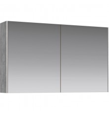 Зеркальный шкаф 100х60 см бетон светлый Aqwella 5 Stars Mobi MOB0410/MOB0717BS/Z