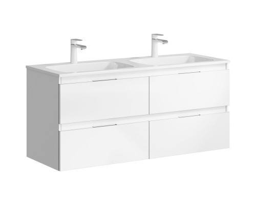 Комплект мебели белый глянец 121,8 см Aqwella 5 Stars Accent ACC0112W + Mal.12.04.D + RM0205W + RM0205W