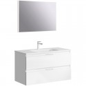 Комплект мебели белый глянец 97,2 см Aqwella 5 Stars Accent ACC0110W + Mal.10.04.D + SM0210