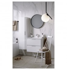 Комплект мебели белый глянец 60,8 см Aqwella 5 Stars Accent ACC0106W + Mal.06.04.D + RM0206BLK