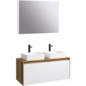 Комплект мебели дуб балтийский/белый глянец 120 см Aqwella 5 Stars Mobi MOB0112DB + MOB0712W + 641945 + 641945 + SM0210