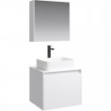 Комплект мебели белый глянец 61 см Aqwella 5 Stars Mobi MOB0106W + MOB0706W + 641945 + MOB0406 + MOB0717W