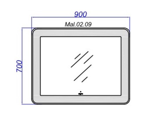 Комплект мебели крафт темный/белый глянец 91,8 см Aqwella 5 Stars Malaga Mal.01.09/R/CD + Mal.09.04.D-R + Mal.02.09