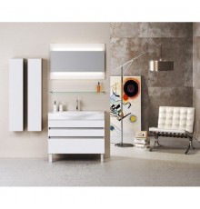Комплект мебели белый глянец 80 см Aqwella 5 Stars Bergamo Ber.01.08/n/W + Ber.08.04.D + Ber.02.08