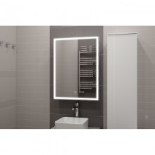 Зеркальный шкаф 60x80 см белый L Art&Max Techno AM-Tec-600-800-1D-L-DS-F