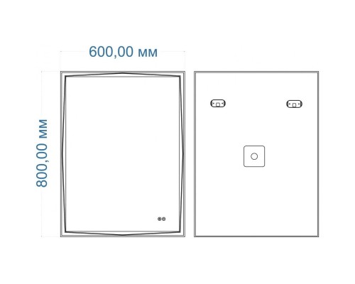 Зеркало 60x80 см Art&Max Firenze AM-Fir-600-800-DS-F-H