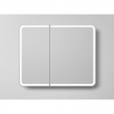 Зеркальный шкаф 100x80 см белый матовый R Art&Max Platino AM-Pla-1000-800-2D-F