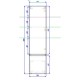 Пенал подвесной айс какао L Art&Max Techno AM-Techno-1600-AC-SO-FC305-L