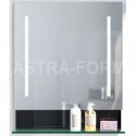 Зеркало 68x83,3 см черный глянец Astra-Form Альфа 020403