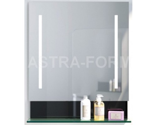 Зеркало 88x83,3 см черный глянец Astra-Form Альфа 020404/020405