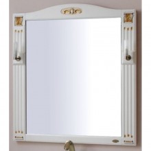 Зеркало 83x92,5 см слоновая кость золотая патина Atoll Венеция