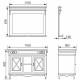 Зеркало 110x87,6 см белый матовый Atoll Марсель NEW