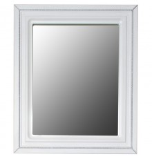 Зеркало 60,5x72,5 см белый матовый серебряная патина Atoll Валери