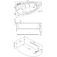 Акриловая ванна 150x96 см L Bas Фэнтази B00040