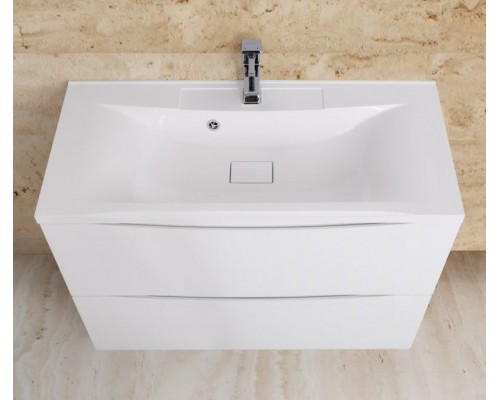 Тумба Bianco Lucido 99,6 см BelBagno Marino MARINO-1000-2C-PIA-BL-P