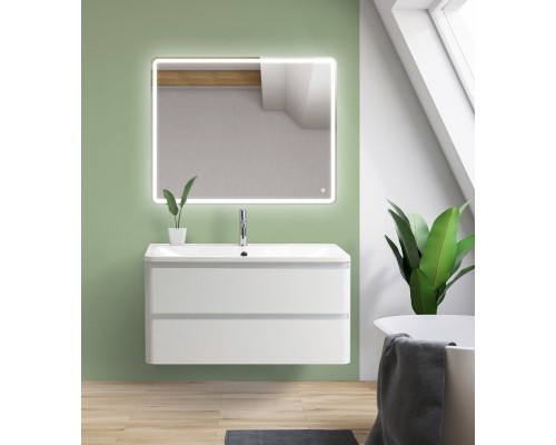 Тумба Bianco Lucido 99,6 см BelBagno Albano ALBANO-1000-2C-SO-BL