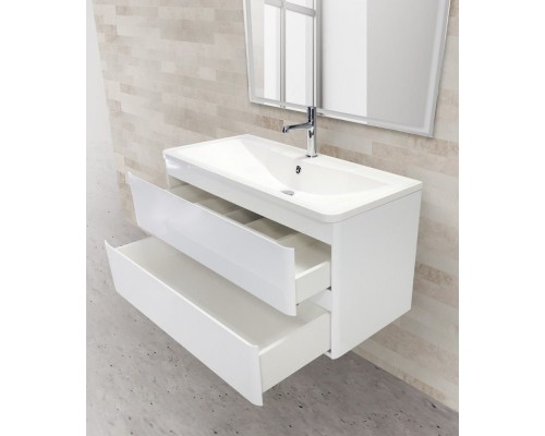 Тумба Bianco Lucido 99,6 см BelBagno Albano ALBANO-1000-2C-SO-BL