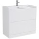 Тумба Bianco Lucido 99,6 см BelBagno Acqua ACQUA-1000-2C-PIA-BL