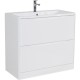 Тумба Bianco Lucido 79,6 см BelBagno Acqua ACQUA-800-2C-PIA-BL