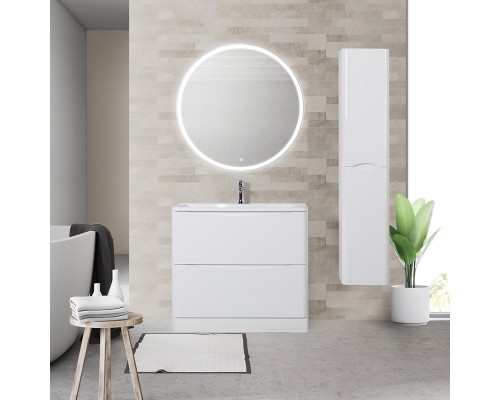 Тумба Bianco Lucido 79,6 см BelBagno Acqua ACQUA-800-2C-PIA-BL