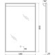 Зеркало 50x80 см BelBagno Uno SPC-UNO-500-800-TCH