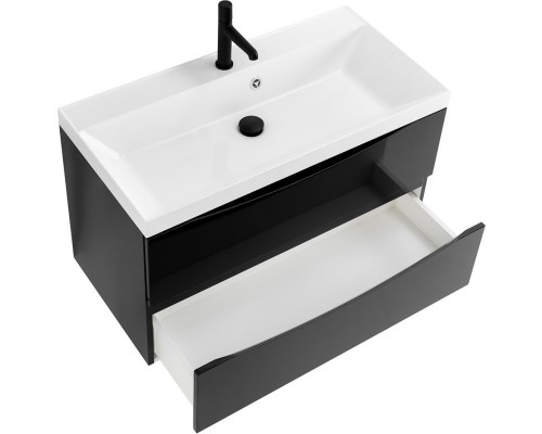 Тумба Nero Lucido 89,6 см BelBagno Marino MARINO-900-2C-SO-NL-P