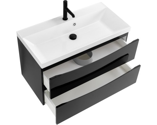 Тумба Nero Lucido 89,6 см BelBagno Marino MARINO-900-2C-SO-NL-P