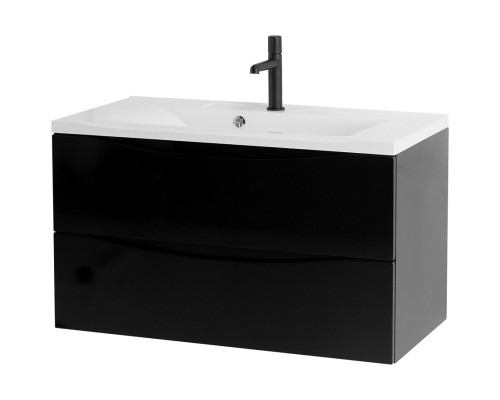 Тумба Nero Lucido 89,6 см BelBagno Marino MARINO-900-2C-SO-NL-P