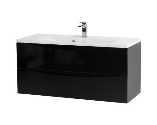 Тумба Nero Lucido 109,6 см BelBagno Marino MARINO-1100-2C-SO-NL-P