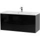 Тумба Nero Lucido 109,6 см BelBagno Marino MARINO-1100-2C-SO-NL-P