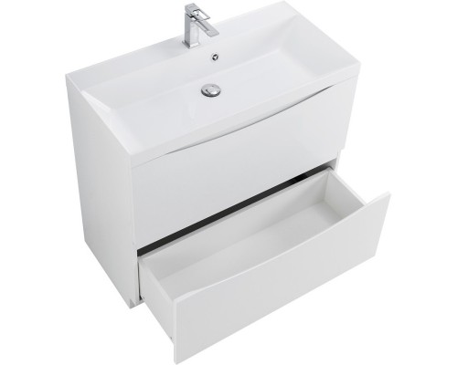 Тумба Bianco Lucido 79,6 см BelBagno Marino MARINO-800-2C-PIA-BL-P