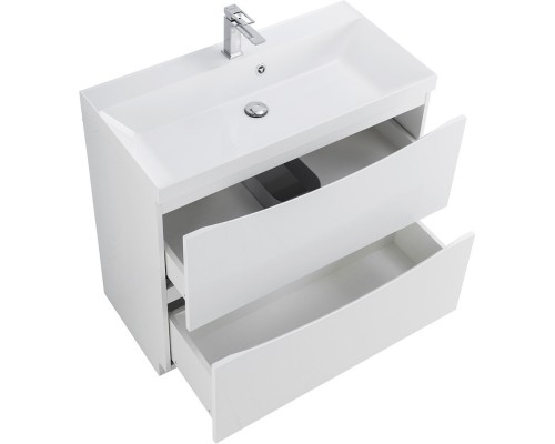 Тумба Bianco Lucido 79,6 см BelBagno Marino MARINO-800-2C-PIA-BL-P