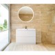 Тумба Bianco Lucido 79,6 см BelBagno Marino MARINO-800-2C-PIA-BL-P