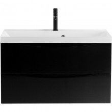 Тумба Nero Lucido 89,6 см BelBagno Marino MARINO-900-2C-SO-NL-P