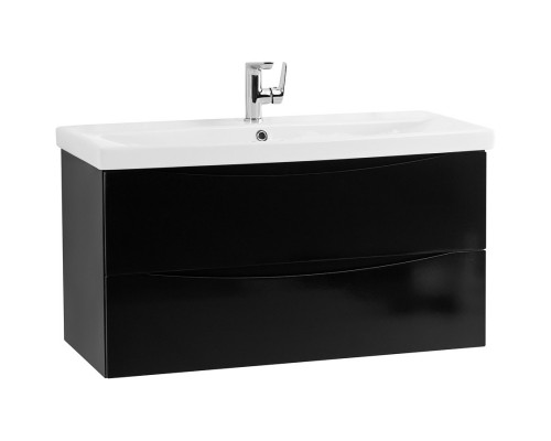 Тумба Nero Lucido 86,8 см BelBagno Marino MARINO-CER-900-2C-SO-NL-P