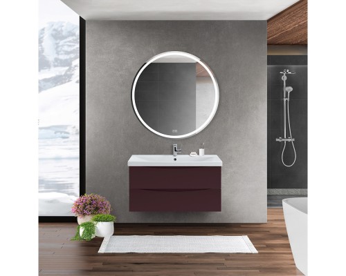 Тумба Bordo Lucido 86,8 см BelBagno Marino MARINO-CER-900-2C-SO-BRDL-P