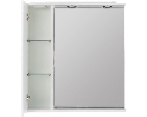 Зеркальный шкаф 60x75 см Bianco Lucido BelBagno Marino MARINO-SPC-600/750-1A-BL-P-L