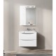 Зеркальный шкаф 60x75 см Bianco Lucido BelBagno Marino MARINO-SPC-600/750-1A-BL-P-L