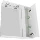 Зеркальный шкаф 60x75 см Bianco Lucido BelBagno Marino MARINO-SPC-600/750-1A-BL-P-R