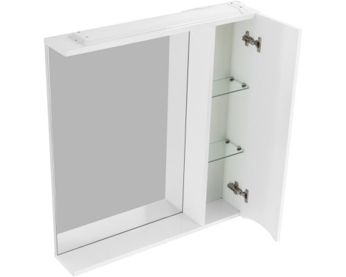 Зеркальный шкаф 60x75 см Bianco Lucido BelBagno Marino MARINO-SPC-600/750-1A-BL-P-R