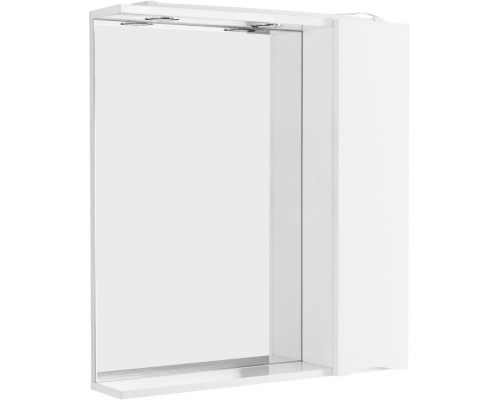 Зеркальный шкаф 60x75 см Bianco Lucido BelBagno Marino MARINO-SPC-600/750-1A-BL-P-R